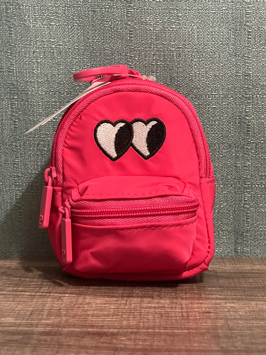 PINK Mini Backpack Keychain Charm